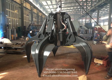 চীন Industrial Electric Hydraulic Orange Peel Grab / Excavator Scrap Grab 10 Ton - 50T সরবরাহকারী